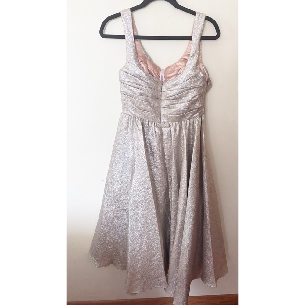 Mac Duggal Tea-Length Wedding-Guest Dress: size 8 - Picture 4 of 5